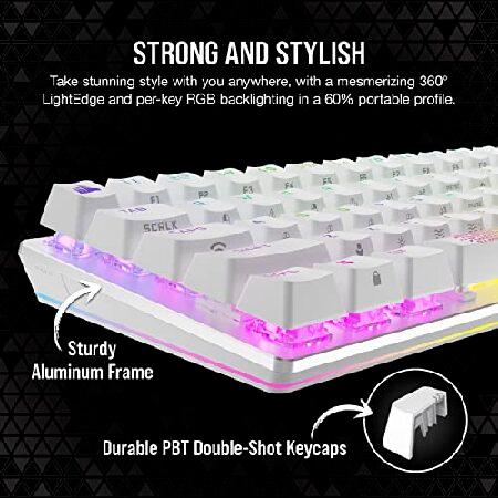 Corsair K70 PRO MINI WIRELESS RGB 60% Mechanical Gaming Keyboard - Fastest Sub-1ms Wireless, Swappable CHERRY MX Red Keyswitches, Aluminum Frame, PBT｜koostore｜05