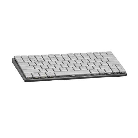 送料込みライン MK LowKey70 White Hotswap RGB LED Double Shot PBT Low Key Profile Aluminum Mechanical Keyboard (Kailh Choc Red)