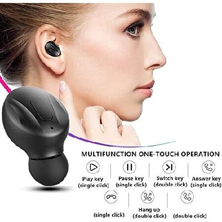 驚くべき価格 Hoseili【2022new editionBluetooth Headphones】.Bluetooth 5.0 Wireless Earphones in-Ear Stereo Sound Microphone Mini Wireless Earbuds with Headphones a