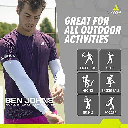 JOOLA UV Arm Sleeves w/UPF 50+ Sun Protection - Moisture Wicking Technology w/Cooling Feel - Two Sleeves Per Package - Outdoor Accessory Ideal for Ten｜koostore｜04