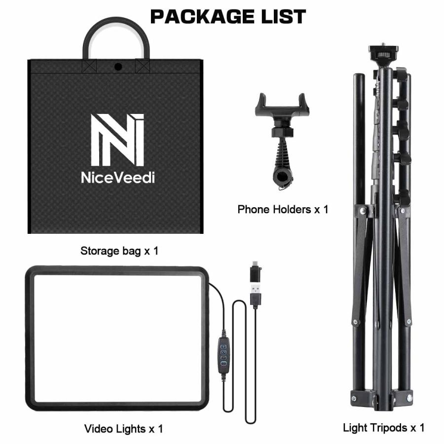 NiceVeedi 撮影用ライト LEDビデオライト 写真スタジオ撮影 2800 NiceVeedi 撮影用ライト LEDビデオライト 写真スタジオ撮影 2800