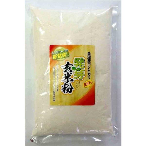 発芽玄米粉 魚沼産コシヒカリ100% 実物 発芽玄米粉1Kg×５袋 品質満点
