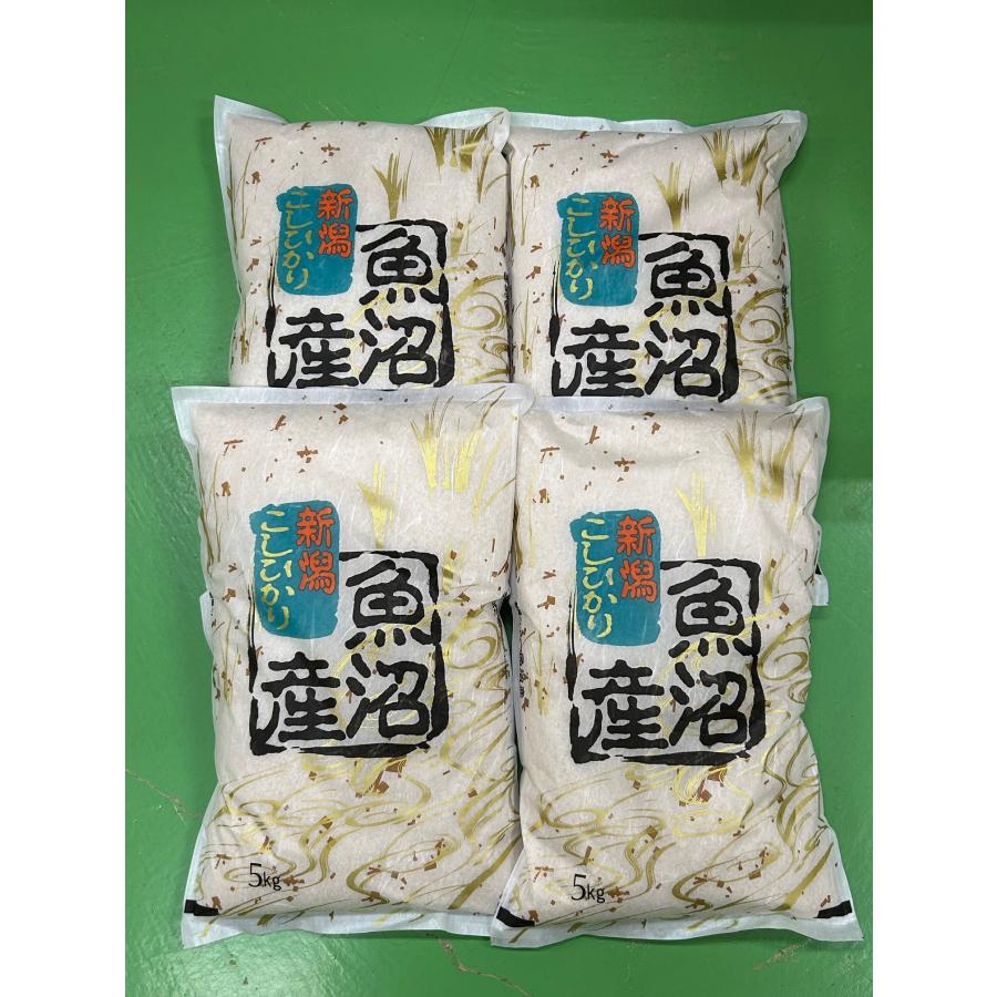 コシヒカリ 令和7年産 魚沼産コシヒカリ 白米 20kg(5kg×4） 送料無料