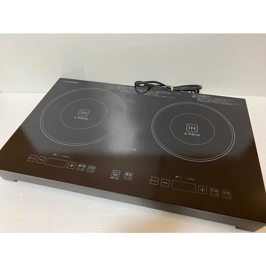 中古 Sandoo 2口 クッキングヒーター ih 卓上 高火力1400W 100V 中古 Sandoo 2口 クッキングヒーター ih 卓上 高火力1400W 100V