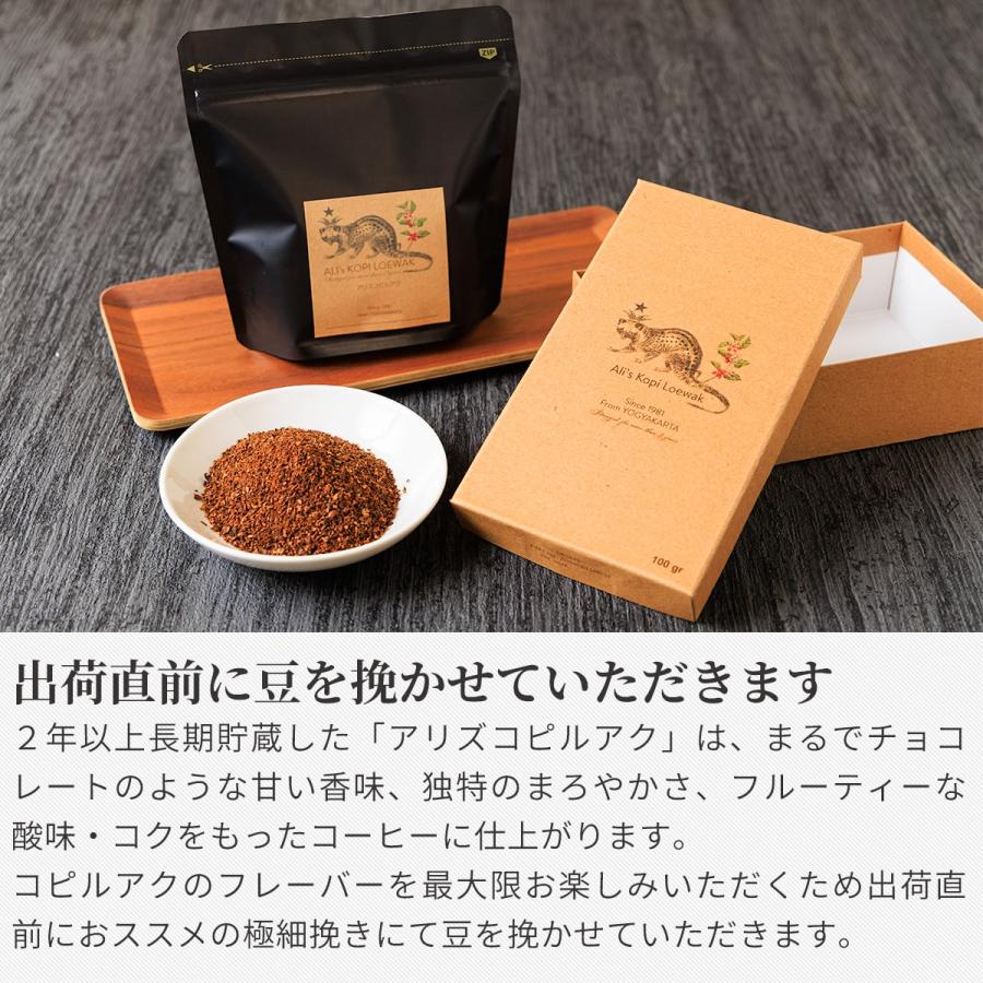 アリズ コピルアク アラビカ 100g 粉タイプ レギュラーコーヒー 高級