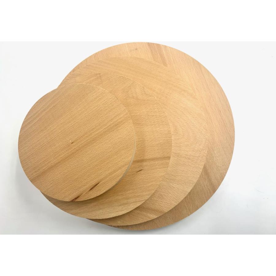 木っ端クラブ 円形 ぶな (ビーチ) 円板 クラフト diy に最適!!! 厚み