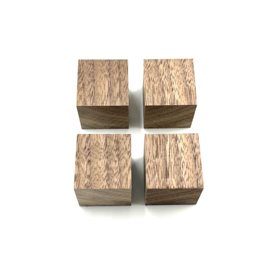 木っ端クラブ ウォールナット ブロック 土台 4個入り (選べる4種類