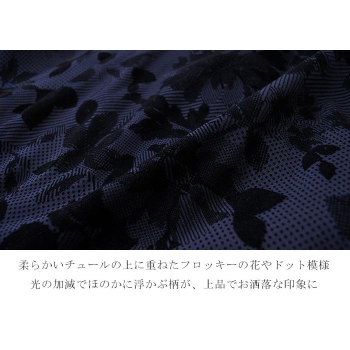 フロッキープリント ワンピース 冬物 結婚式 パーティー 式典 ディナー 同窓会 高級 プレゼント ブランド 40代 50代 グレー ネイビー ブラック Ko17 311 311 ブティックコーラン 通販 Yahoo ショッピング