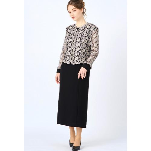 SOFYSCENE フォーマルワンピース 万能ドレス レディース 喪服 礼服 結婚式 タイトスカート ロング丈 結婚式 披露宴 ディナー ドレスコード 上品 40代 50代 60代 | SOFYSCENE | 09