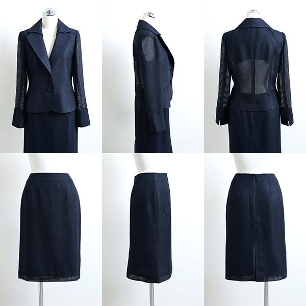 【はなさかさん様】EMMAJAMES 【美品】サマー　ノーカラーセレモニースーツ はなさかさん様】EMMAJAMES 【美品】サマー ノーカラー