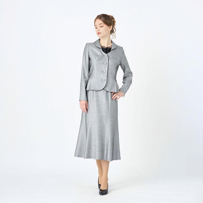 LEQUPE ロング巻きスカートスーツL〉フォーマル 冠婚葬祭