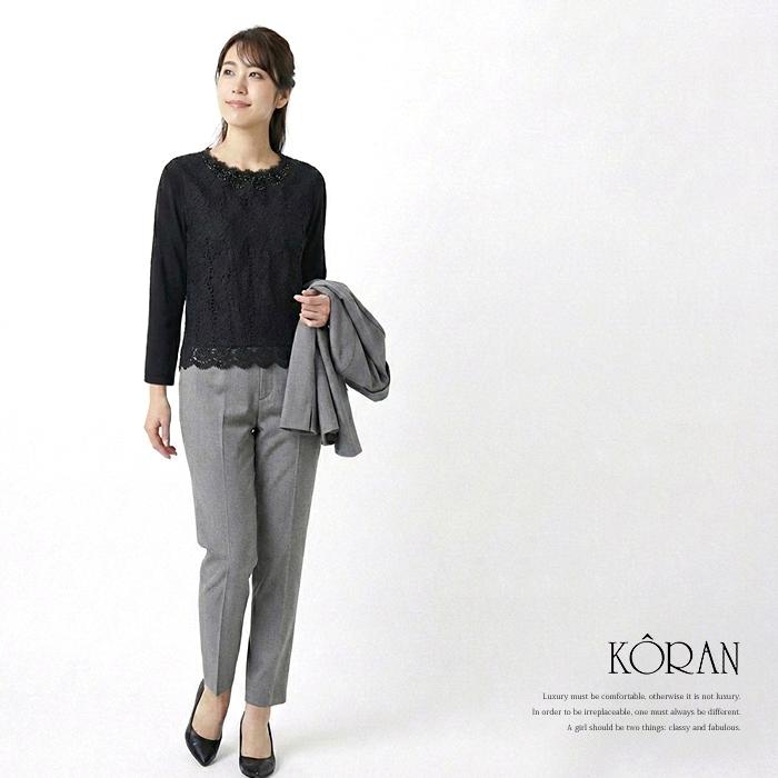 レディース 女性 カットソー フォーマル インナー ブラウス Tシャツ 長袖 40代 50代 ミセスファッション 結婚式 入学式 卒業式 MLサイズ |  | 04