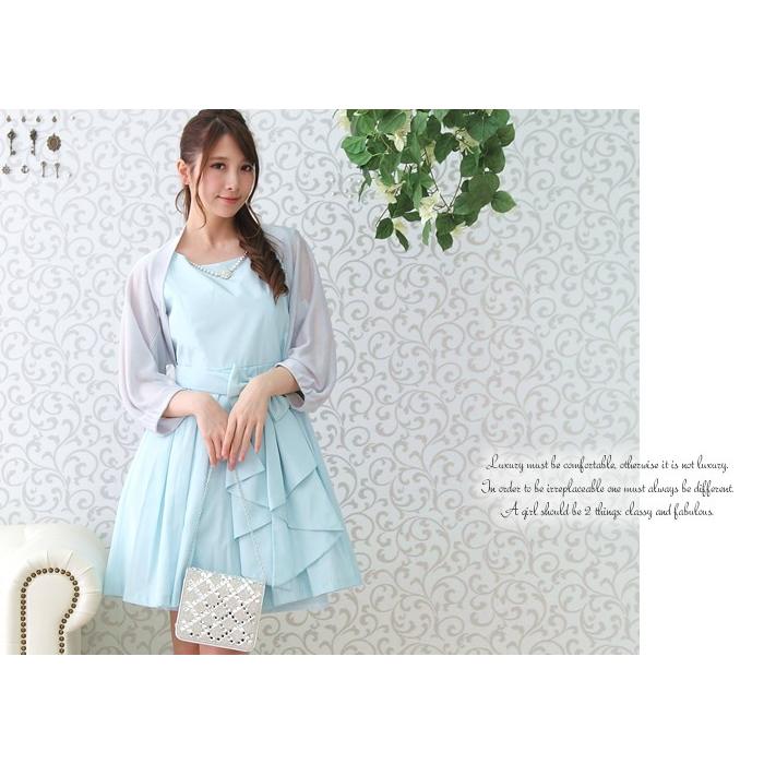 パーティーボレロ ドルマンスリーブ ラメ 7分袖 7分丈 ゆったり 二の腕