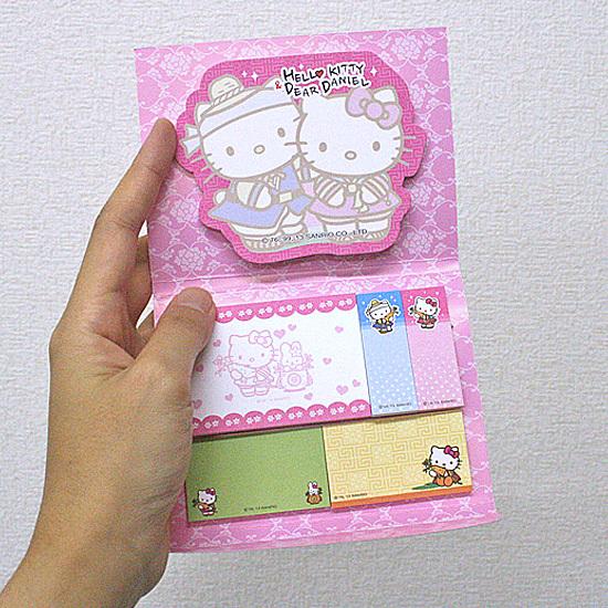 韓国限定 ハローキティ 高麗人参 付箋6点セット [文房具][かわいい