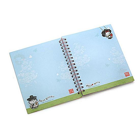 韓国文具】韓国限定 ハローキティ リングノート（両班＆妓生） [文房具