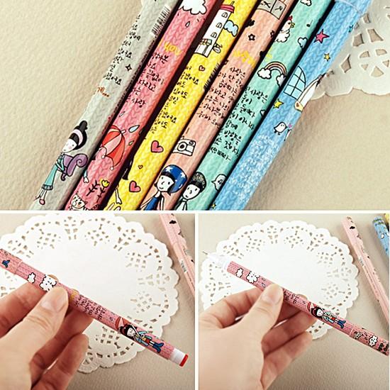 韓国文具 コンジの一日 ハングルデザイン 中性ペン 6本セット I409 韓国情報広場ヤフー店 通販 Yahoo ショッピング