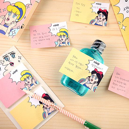 ハングル（韓国語） おもしろメモイット 2種セット（アラまぁ！これは