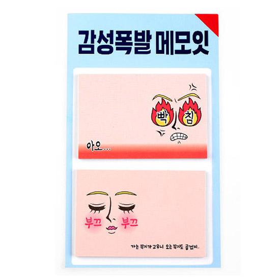 ハングル（韓国語） おもしろメモイット 2種セット（感性爆発