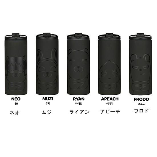 韓国雑貨 カカオフレンズ ブラックエディション タンブラー かわいい キャラクター J908 韓国情報広場ヤフー店 通販 Yahoo ショッピング