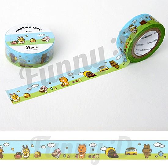 韓国文具】カカオフレンズ マスキングテープ（ピクニック） : 韓国情報