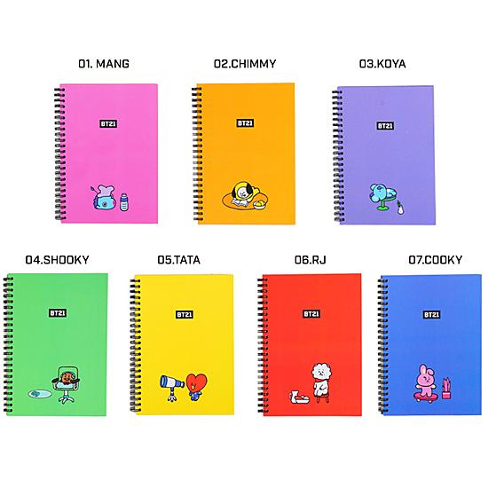 正規店 Bt21 A5 ハードカバー リング ノート 韓国文具 文房具 かわいい 防弾少年団 公式 Materialworldblog Com