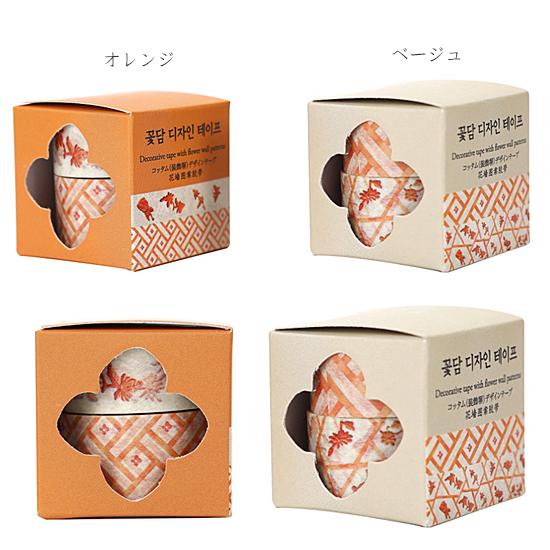 韓国伝統 コッタムデザイン マスキング テープ 2個セット [伝統