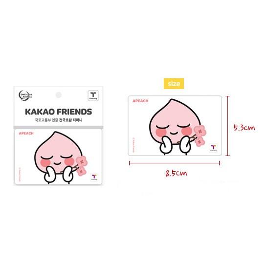 韓国交通カード カカオフレンズ Tmoneyカード 花よりアピーチ Kakao Friends Apeach ティーマネー かわいい P2 韓国情報広場ヤフー店 通販 Yahoo ショッピング