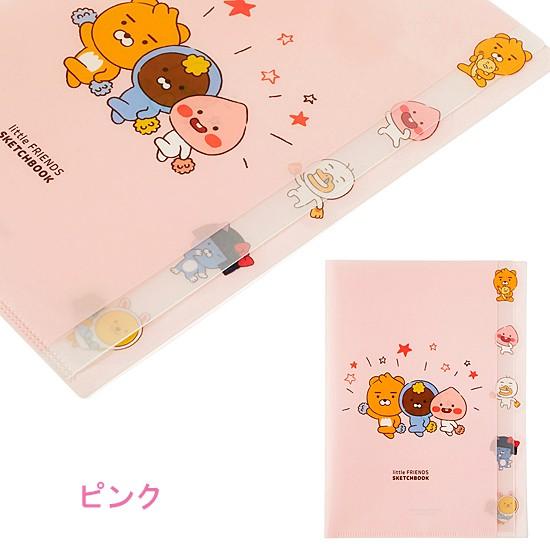 韓国文具 カカオフレンズ リトルフレンズ 5ポケット インデックスファイル 文房具 かわいい クリアファイル P551 韓国情報広場ヤフー店 通販 Yahoo ショッピング
