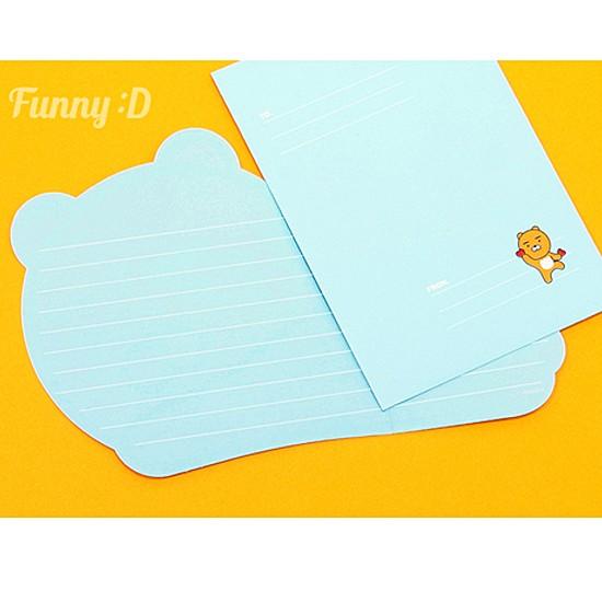 韓国文具】カカオフレンズ キャラクター形便箋 レターセット[文房具