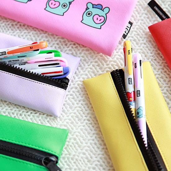 韓国文具 Bt21 フラット ペンケース 文房具 筆箱 かわいい 防弾少年団 公式 P808 韓国情報広場ヤフー店 通販 Yahoo ショッピング