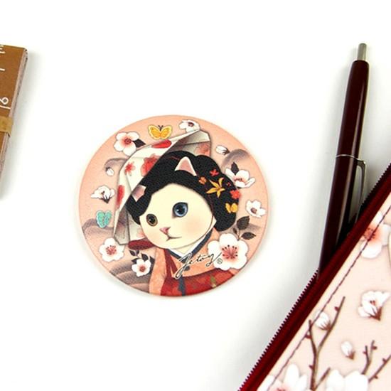 韓国雑貨 Choo Choo チュチュ プチ ミラー Myeong Wol かわいい ネコ キャラクター P841 韓国情報広場ヤフー店 通販 Yahoo ショッピング