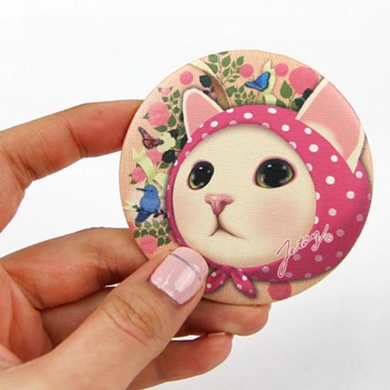 韓国雑貨 Choo Choo チュチュ プチ ミラー Queen かわいい ネコ キャラクター P843 韓国情報広場ヤフー店 通販 Yahoo ショッピング