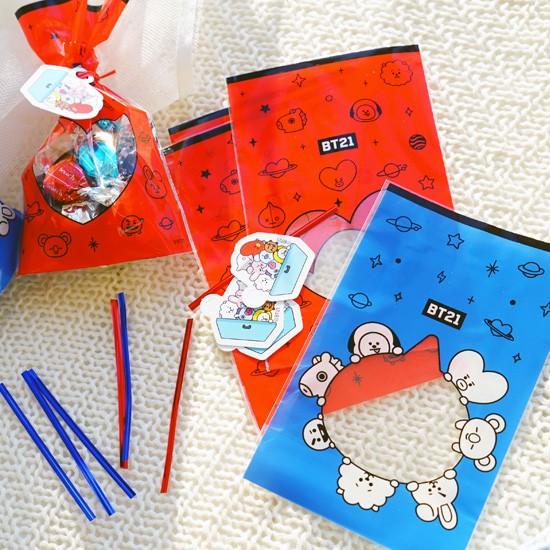 韓国雑貨】BT21 ラッピング用 ギフト袋 S 10枚セット [包装
