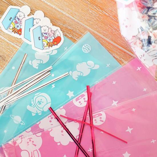 韓国雑貨 Bt21 ラッピング用 ギフト袋 M 7枚セット 包装 プレゼント かわいい 防弾少年団 公式 P9 韓国情報広場ヤフー店 通販 Yahoo ショッピング