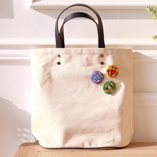 韓国雑貨】BT21 キャラクター 缶 バッジ [アクセサリー][バッヂ