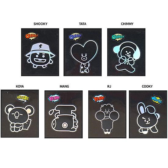 韓国文具】BT21 シャイニー ステッカー [防弾少年団][シール][公式