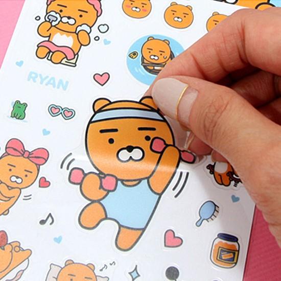 韓国文具 カカオフレンズ 透明ステッカー 文房具 Kakao Friends シール 公式 かわいい Q039 韓国情報広場ヤフー店 通販 Yahoo ショッピング