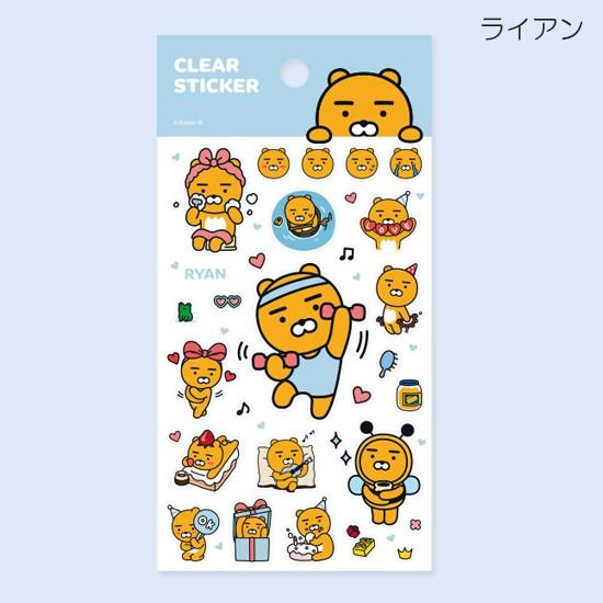 韓国文具 カカオフレンズ 透明ステッカー 文房具 Kakao Friends シール 公式 かわいい Q039 韓国情報広場ヤフー店 通販 Yahoo ショッピング