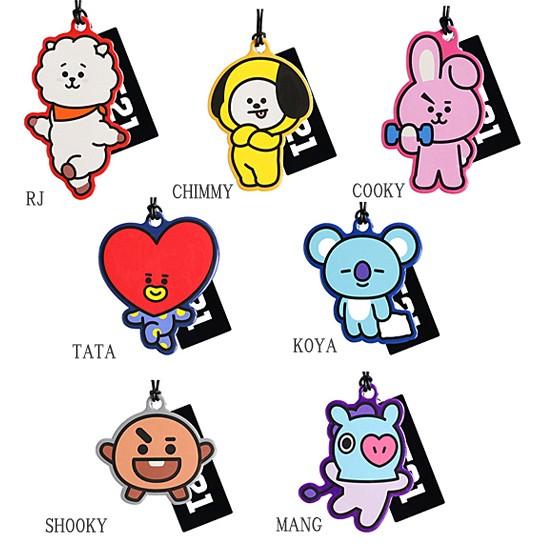 韓国雑貨】BT21 ネームタグ [防弾少年団][かわいい][公式][名札][旅行