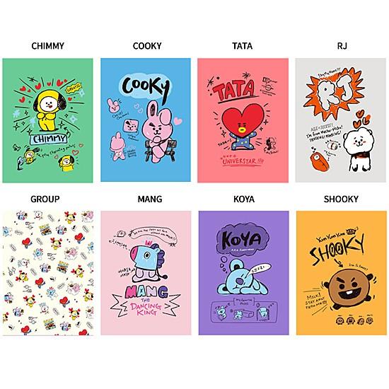 Bt21 B5 ノート 2弾 韓国文具 文房具 かわいい 防弾少年団 公式 Q110 韓国情報広場ヤフー店 通販 Yahoo ショッピング