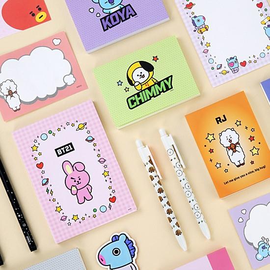 人気が高い Bt21 ミニ レターパッド 韓国文具 文房具 メモ メッセージ かわいい 防弾少年団 公式 Materialworldblog Com