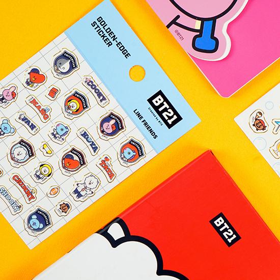 Bt21 ゴールデン エッジ ステッカー 2弾 韓国 文具 文房具 シール かわいい 防弾少年団 公式 Q259 韓国情報広場ヤフー店 通販 Yahoo ショッピング