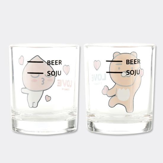 カカオフレンズ 蜜酒杯 4Pセット [韓国][食器][焼酎杯][グラス