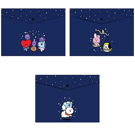 Bt21 Pp ファイル ポケット Universtar 韓国 特売 文具 防弾少年団 公式 かわいい 文房具 Bts