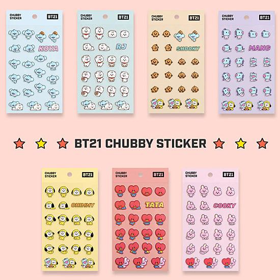 Bt21 ベビー チャビィ 安売り ステッカー 韓国 文具 防弾少年団 文房具 公式 かわいい シール