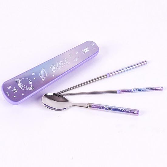 Bts 防弾少年団 Dna ケース付き 真空 スジョ 箸 スプーン セット 韓国 雑貨 公式 Q430 韓国情報広場ヤフー店 通販 Yahoo ショッピング