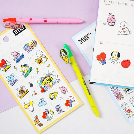 Bt21 Pvc ホログラム ステッカー 韓国 文具 文房具 シール かわいい 防弾少年団 公式 Q449 韓国情報広場ヤフー店 通販 Yahoo ショッピング