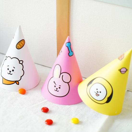Bt21 Diy とんがり 帽子 韓国 パーティグッズ かわいい 防弾少年団 公式 Q480 韓国情報広場ヤフー店 通販 Yahoo ショッピング