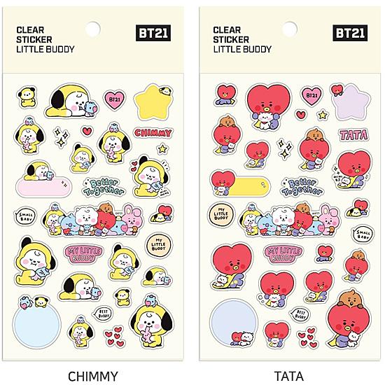 BT21 ベビー クリア ステッカー LITTLE BUDDY [韓国][文具][文房具