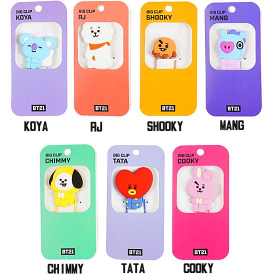 BT21 ビッグ クリップ 2弾 [韓国][文具][文房具][かわいい][BTS][防弾